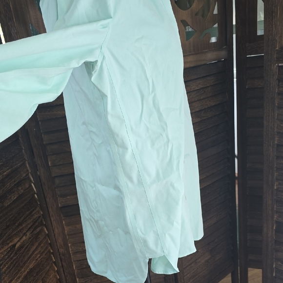 Foxcroft Light Green Button-Down Shirt - Picture 4 of 5